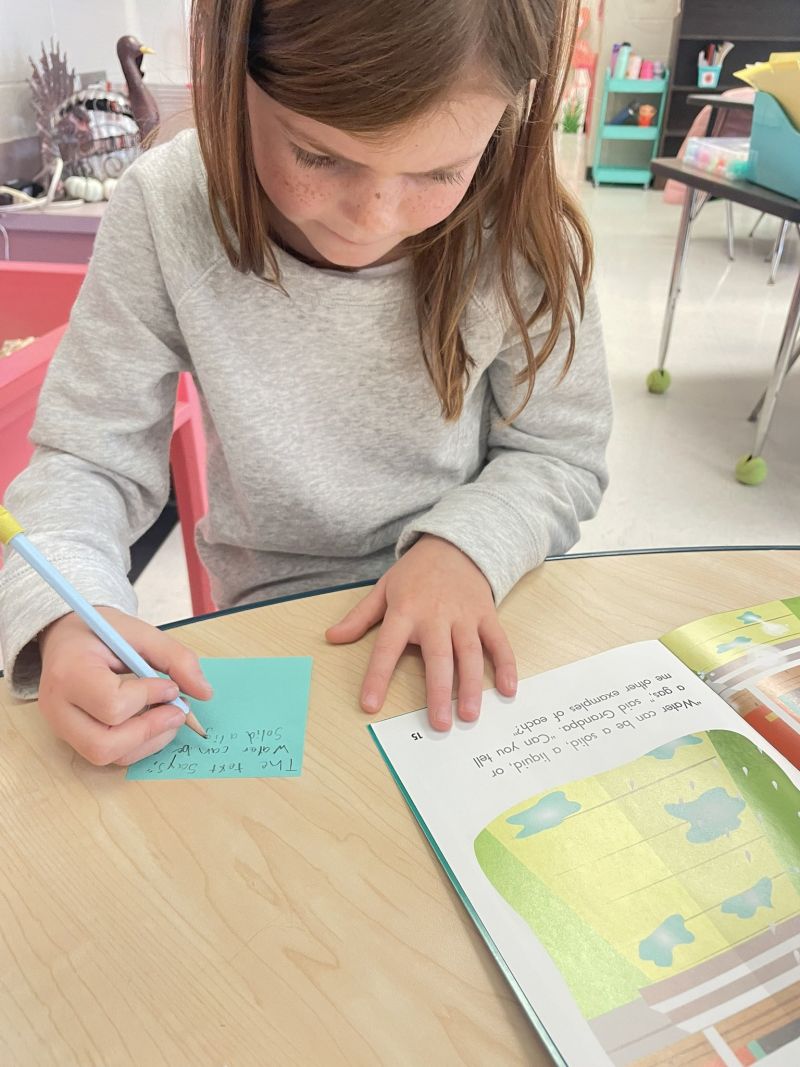 Image for the Tweet beginning: @MVESGainesville second graders are working